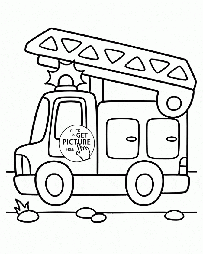672x840 Coloring Pages Outstanding Fire Truck Coloring Book Image