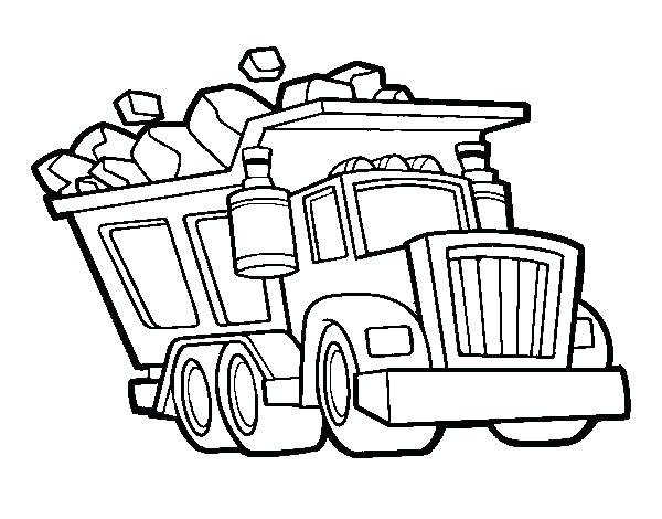 600x470 truck coloring sheet city garbage truck on dump truck coloring