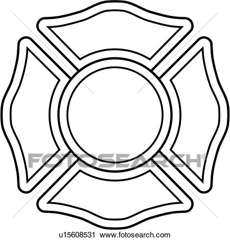 450x469 Fire Truck Clipart Badge