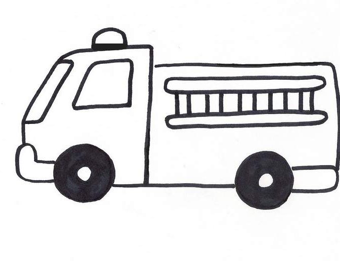 678x520 fire engine template flannel friday firetruck template