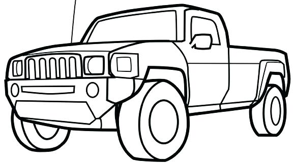 580x326 Truck Coloring Pages For Preschoolers Drawing Monster Truck
