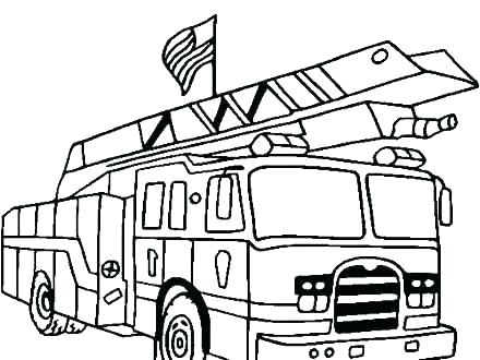 440x330 Fire Trucks To Color