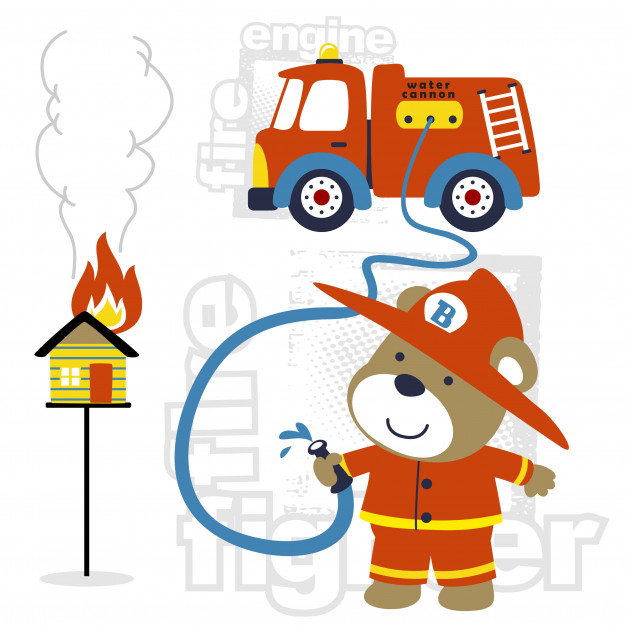 626x626 Firefighter Cartoon Vector Vector Premium Download