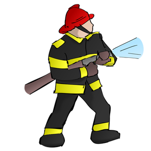 300x300 Firefighter Clipart Fire Hose