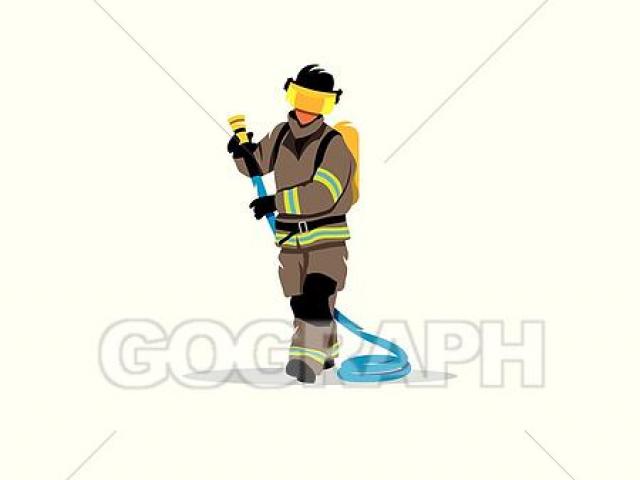 640x480 Firefighter Clipart Hose Drawing