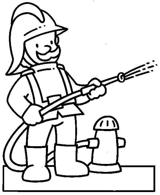 540x659 Fireman Fire Fighter Printable Coloring Pages