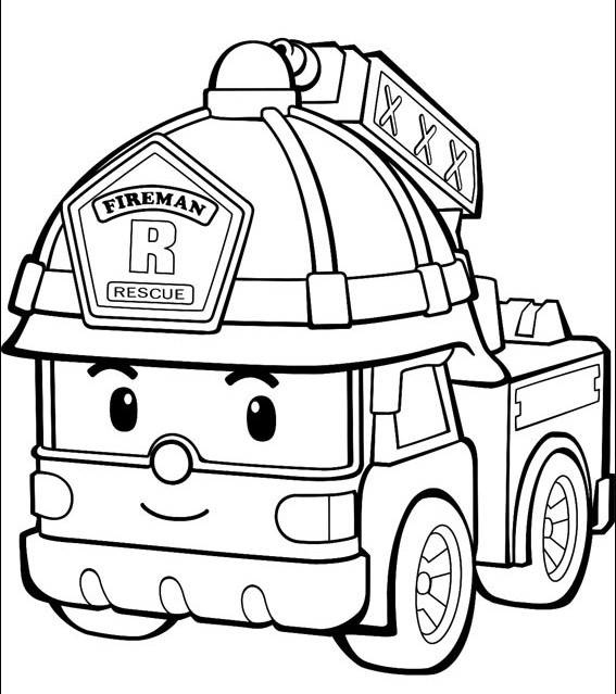 567x639 Fire Truck Coloring Pages Coloring Rocks!