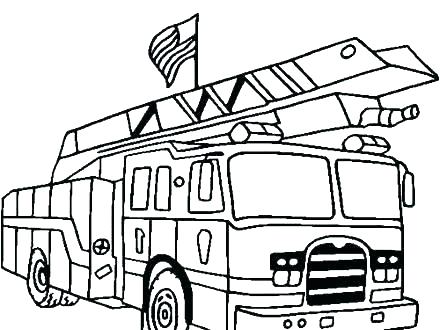 440x330 Free Printable Fire Truck Coloring Pages Fire Fighter Coloring