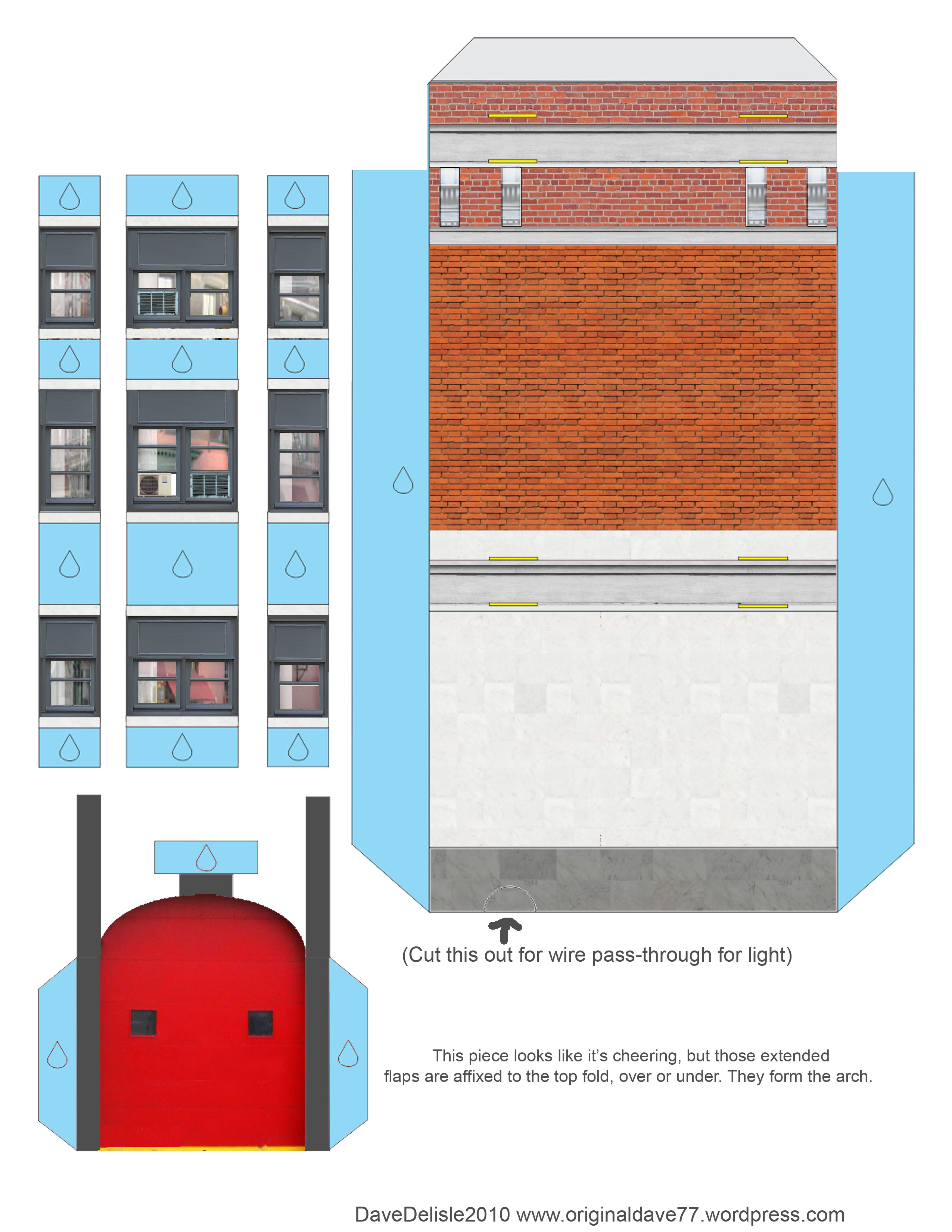 2550x3300 ghostbusters firehouse papercraft dave's geeky ideas