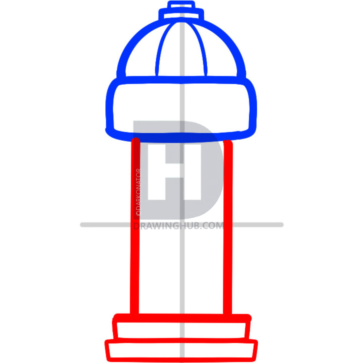 720x720 how to draw a fire hydrant, fire hydrant, step