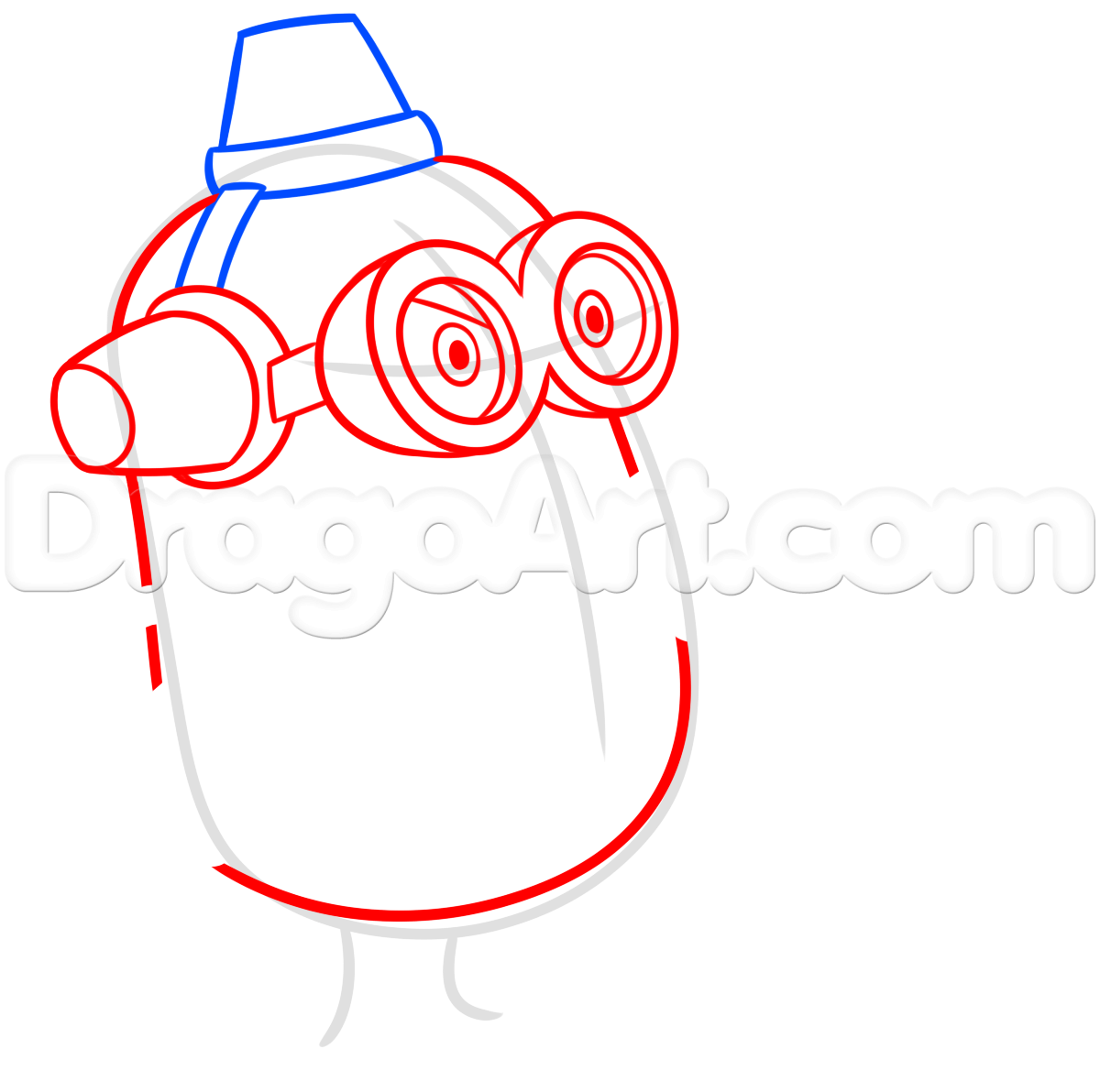1200x1192 Draw Carl The Fireman Minion, Step