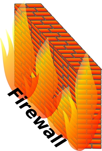 402x594 firewall network block communication data clip art free vector