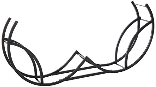 500x279 Shelter It Double Rounded Firewood Log Rack With Kindling Wood