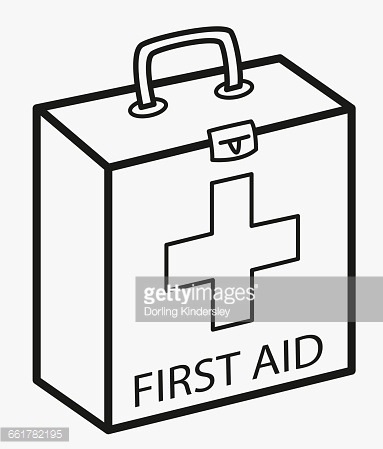 383x449 First Aid Box Clipart Black And White