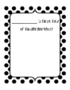 271x350 First And Last Day Of Kindergarten Drawing Template Tpt