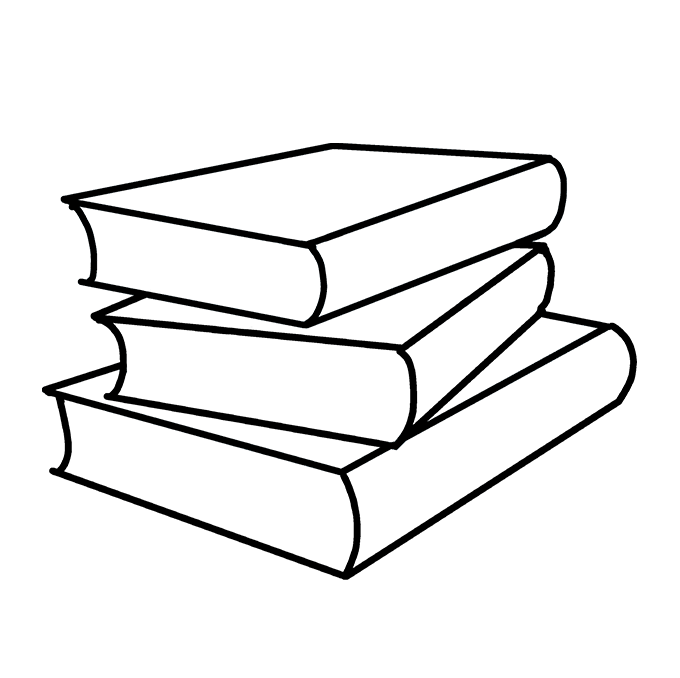 680x678 How To Draw School Books