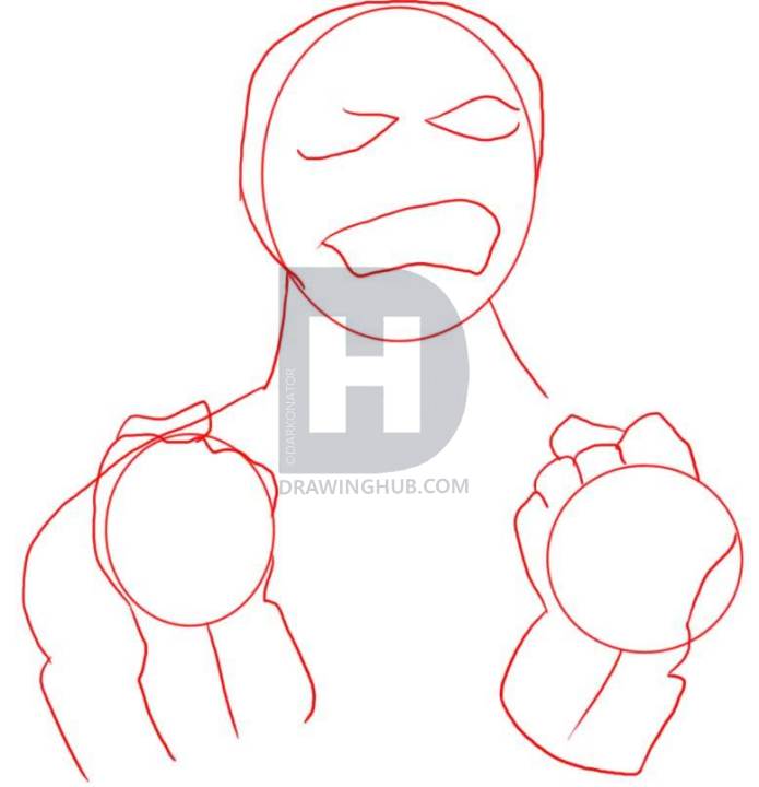 695x720 draw eddie from iron maiden, step