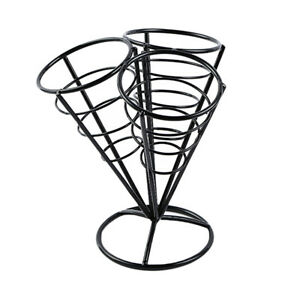 300x300 French Fry Stand Cone Basket Holder For Fries Fish Chips