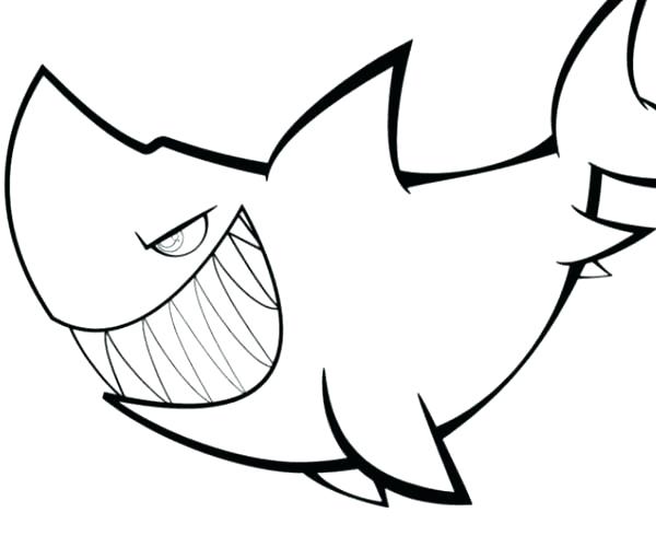 600x500 shark drawing template shark fin drawing template cartoon shark