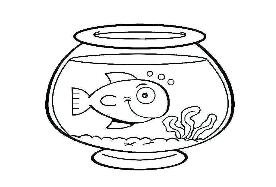 962x654 Fish Bowl Coloring Pages Here Are