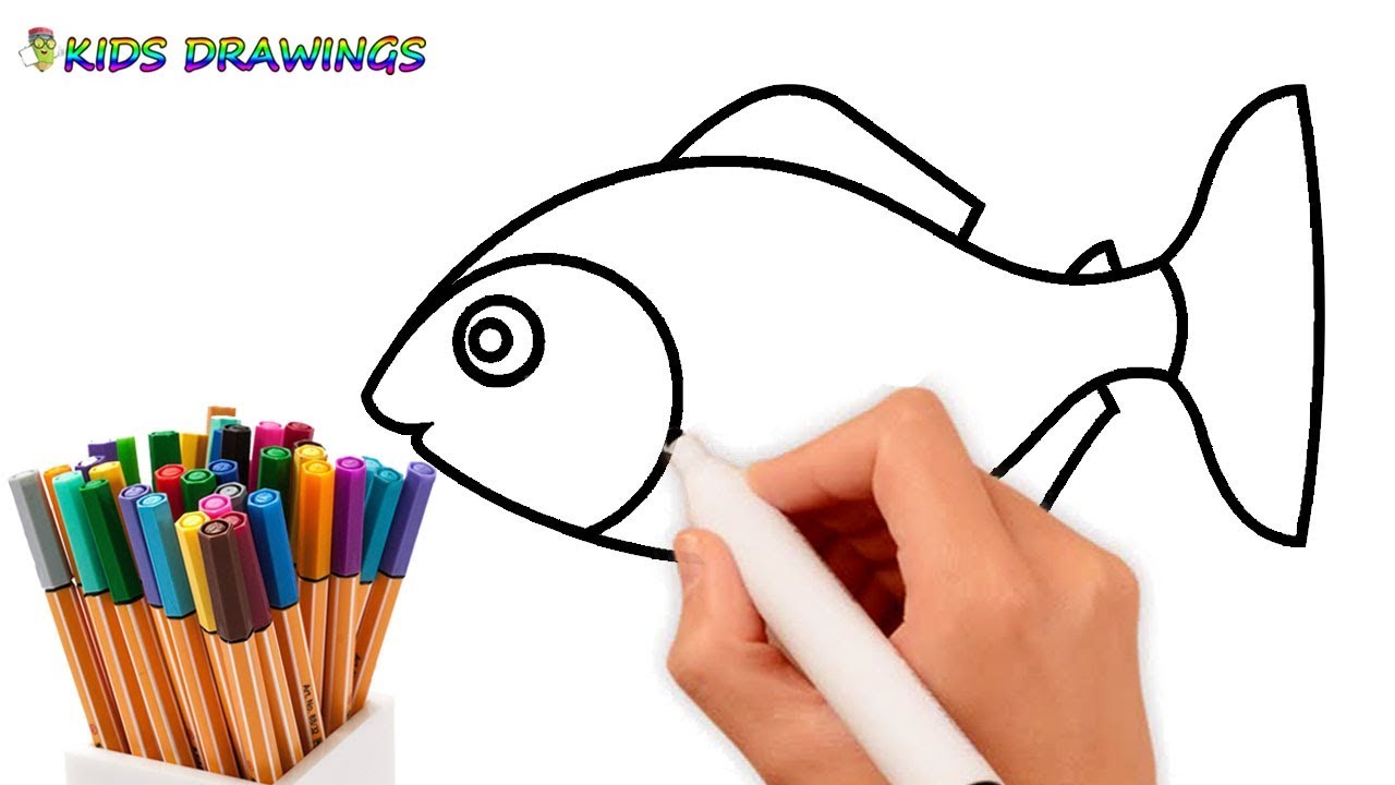 1280x720 How To Draw Fish Step