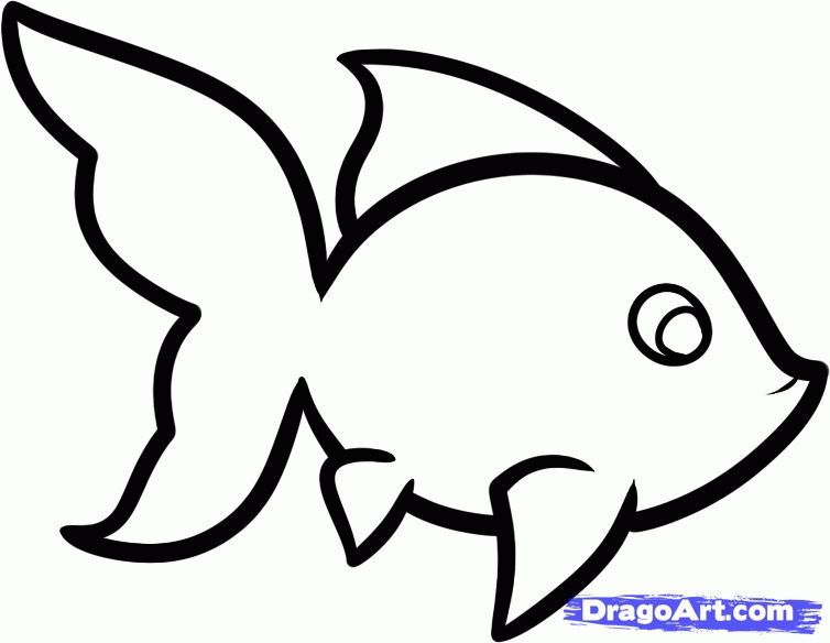 754x584 Easy Drawing Draw Differ In Fish Drawings, Easy Drawings