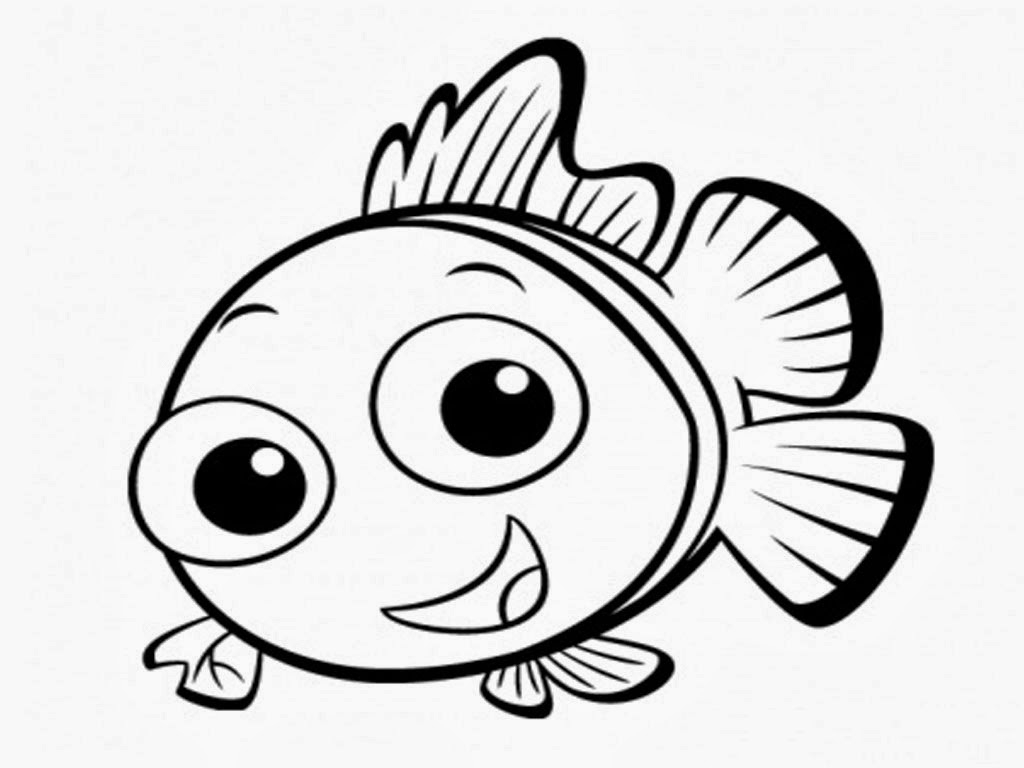 1024x768 Simple Fish Drawing Free Download Clip Art