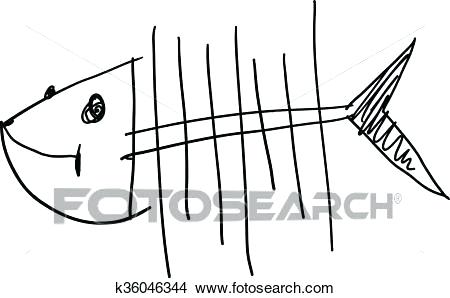 450x298 Simple Fish Drawings