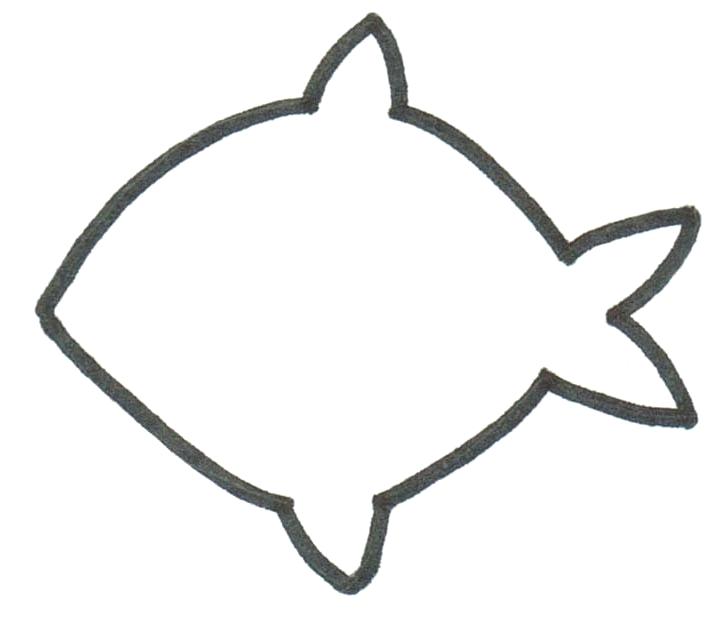 719x620 Fun In The Sun Templates Running With Sisters Fish Outline