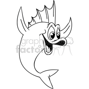 300x300 Happy Fish Jumping For Joy Clipart Royalty Free Clipart