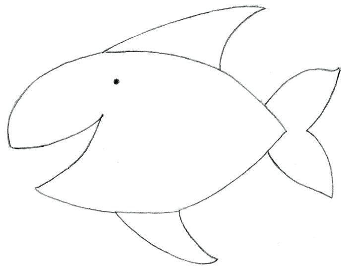 698x542 Sketch Of Fish