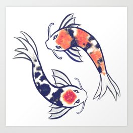 264x264 Koi Fish Art Prints