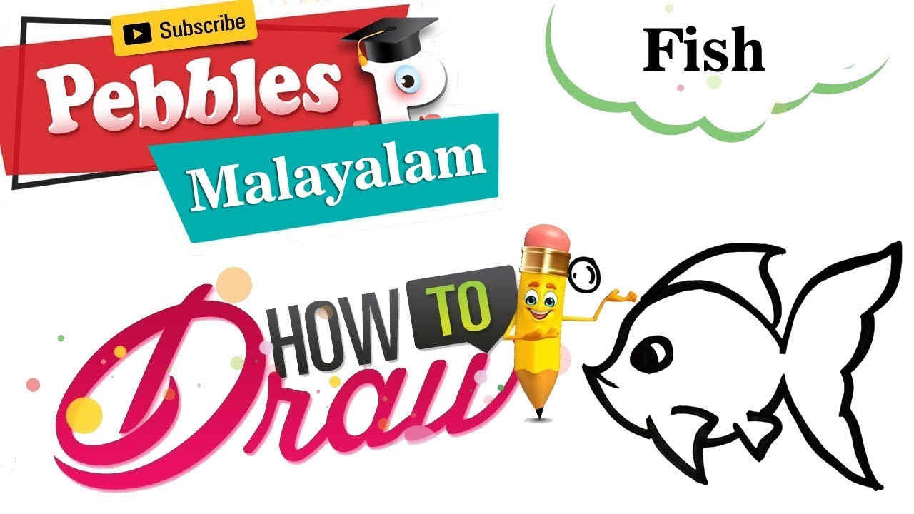 1280x720 How To Draw A Fish In Malayalam Easy Simple Drawing Drawing