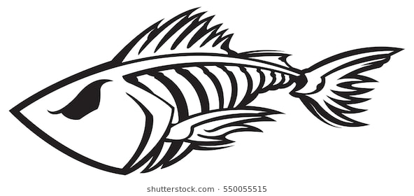 592x280 Fish Skeleton Clipart