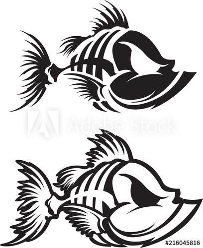 408x500 Fish Skeleton