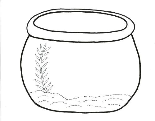 500x393 Fish Tank Coloring Pages Coloring