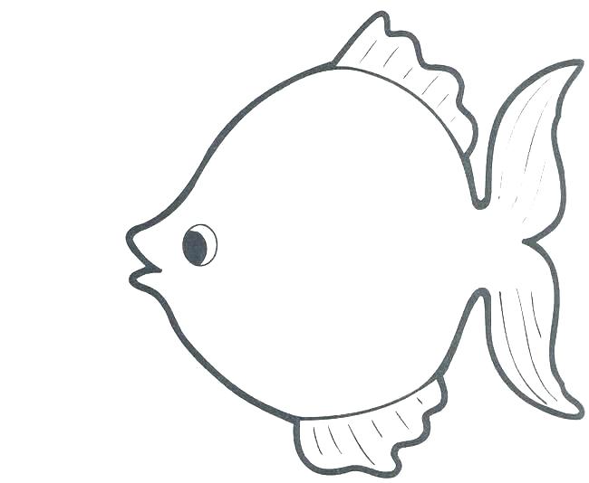 650x534 Printable Fish Kids Coloring Free Bowl Template Tank