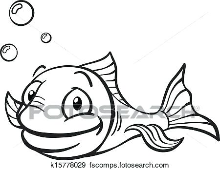 450x349 Drawings Of Cartoon Fish Cute Fish Drawing Sketch Doodle Vector