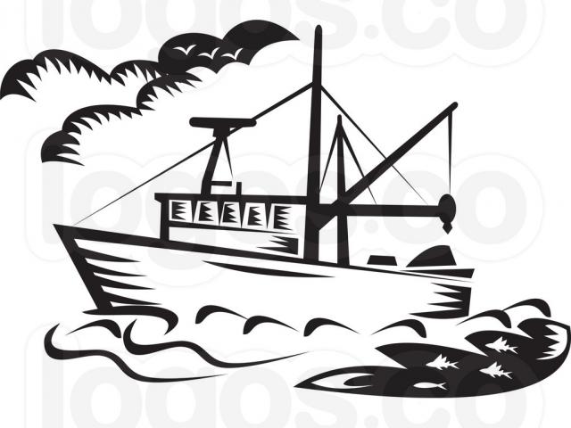 640x480 Fishing Boat Clipart