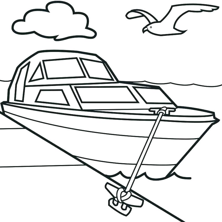 842x842 fishing boat coloring pages yacht fishing boat coloring pages