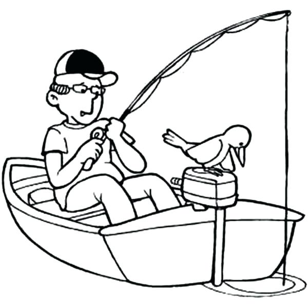 Fishing Boat Line Drawing | Free download on ClipArtMag