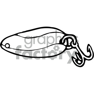 300x300 Fishing Lure Black White Clipart Royalty Free Clipart