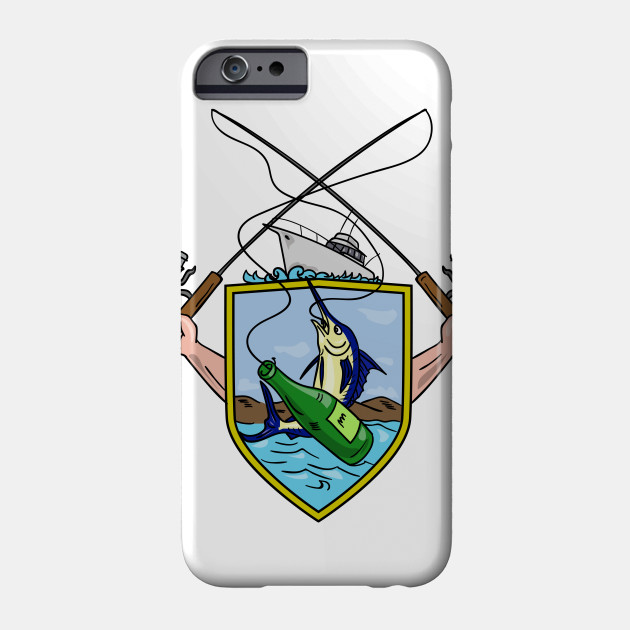 630x630 Fishing Rod Reel Blue Marlin Beer Bottle Coat Of Arms Drawing