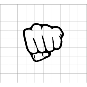 300x300 fist bump sticker fast lane graphix