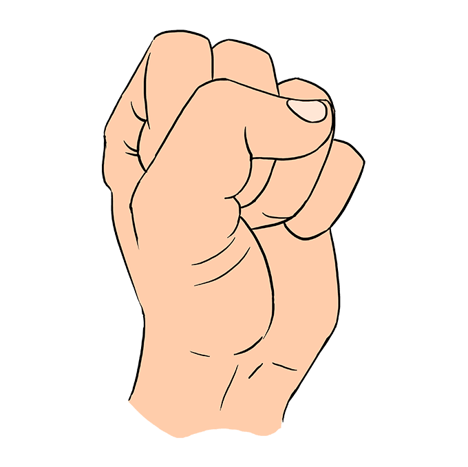680x678 How To Draw A Fist
