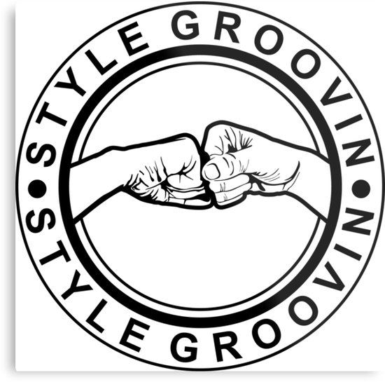 550x545 fist bump style groovin metal prints