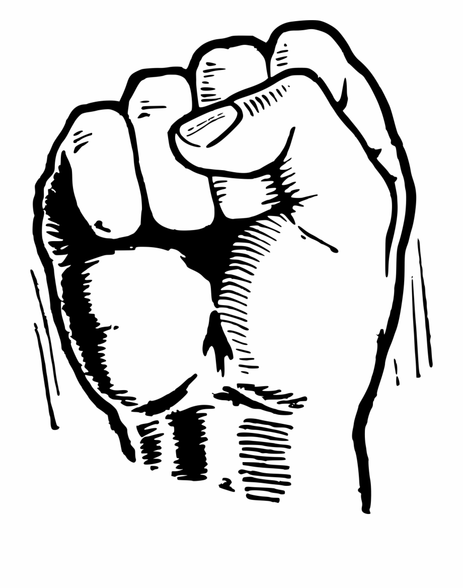 920x1168 Royalty Free Download Black Power Fist Drawing