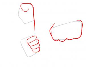 302x233 how to draw fists, step