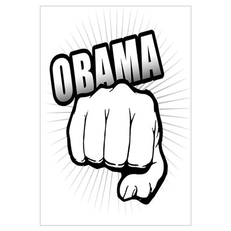 460x460 Obama Fist Pump Poster