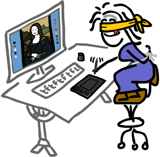 555x544 The Animated Woman Drawing Fitness